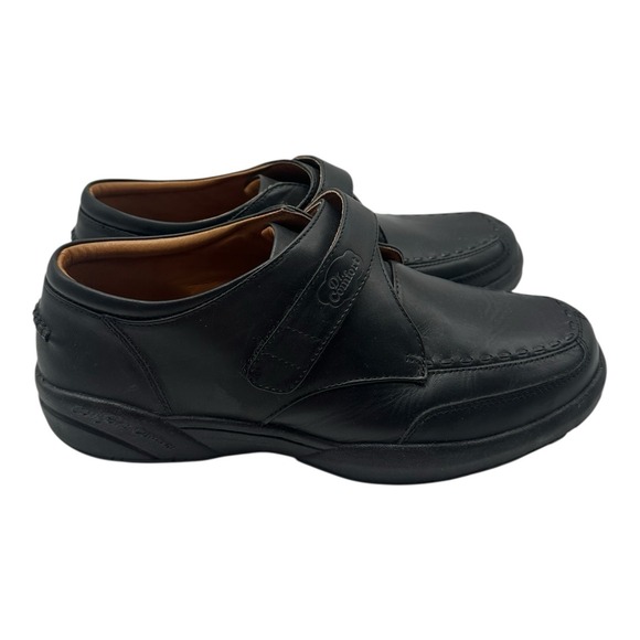 Dr‎ Comfort Frank Shoes Mens 12 W WIDE Black Leather Slip On Diabetic Orthopedic - Picture 1 of 10